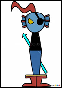 How to Draw Undyne, Undertale