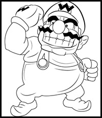 How to Draw Wario from Super Mario