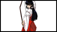 How to Draw Kikyo aka Kikyou from Inuyasha with Easy Steps Manga Tutorial