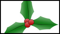 Drawing Christmas Holly in Adobe Photoshop Tutorial