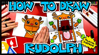 How to Draw a Rudolph Puppet - Folding Surprise