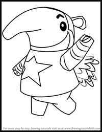 How to Draw Antonio from Animal Crossing