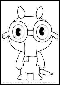 How to Draw Sniffles from Happy Tree Friends