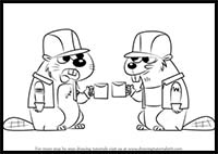 How to Draw Beavers from Grojband