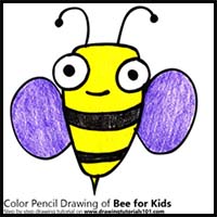 How to Draw a Bee for Kids