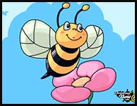 How to Draw a Bee for Kids