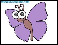 How to Draw a Butterfly for Kids