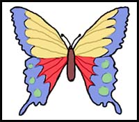 How to Draw a Butterfly