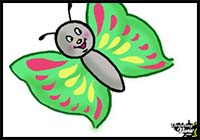 How to Draw Hello Butterfly