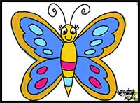 How to Draw a Butterfly for Kids