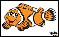 How to Draw a Clown Fish
