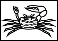 How to Draw a Fiddler Crab