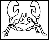 How to Draw Krabby Pokemon