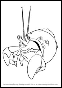 How to Draw Crazy Joe from Shark Tale