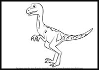 How to Draw Mrs. Deinonychus from Dinosaur Train