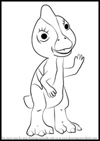 How to Draw Cory Corythosaurus from Dinosaur Train