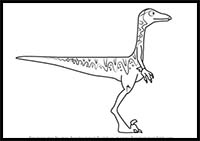 How to Draw Sydney Sinovenator from Dinosaur Train