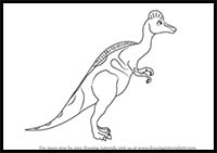 How to Draw Mrs. Corythosaurus from Dinosaur Train