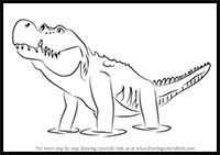 How to Draw Deanna Deinosuchus from Dinosaur Train