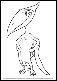 How to Draw Shiny Pteranodon from Dinosaur Train