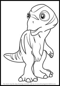 How to Draw Mookie Maiasaura from Dinosaur Train