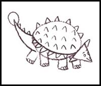 How to Draw an Ankylosaurus