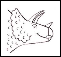 How to Draw a Triceratops