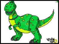 How to Draw Rex from Toy Story