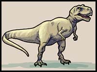 How to Draw a Tyrannosaurus Rex Dinosaur