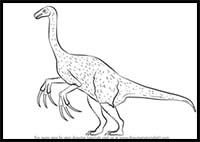 How to Draw a Therizinosaurus