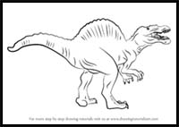 How to Draw a Spinosaurus