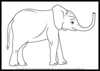 How to Draw a Baby Elephant