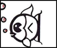 How to Draw a Cute Cartoon Fish from a Lowercase Letter a Shape Simple Tutorial for Kids