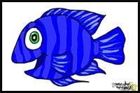 How to Draw a Cartoon Fish