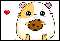 How to Draw a Hamster Super Easy
