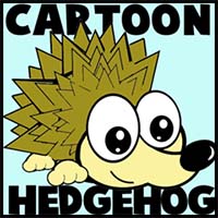 How to Draw Cartoon Hedgehogs with Easy Step by Step Drawing Tutorial