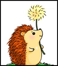 How to Draw a Hedgehog Easy