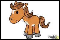 How to Draw a Horse for Kids (9 Easy Steps)