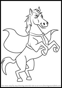 How to Draw Comet from Krypto the Superdog