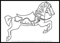 How to Draw Carousel Horse