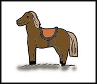 How to Draw a Horse for Kids