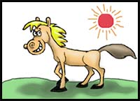 How to Draw a Cartoon Horse