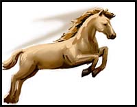 How to Draw a Horse Jumping