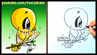 How to Draw a Bird - Canary (Easy Drawing Tutorial)