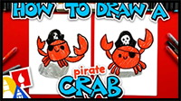How to Draw a Pirate Crab