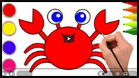 How to Draw a Crab Easily