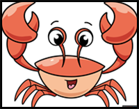 How to Draw an Easy Cartoon Crab