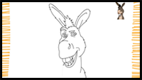 How to Draw Donkey I Shrek