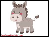How to Draw a Donkey - 2 Ways (With Pictures)