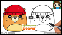 How to Draw a Beaver Easy | Squishmallows